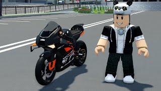 Yeni̇ Gelen Ktm Yariş Motorunu Aldim - Roblox