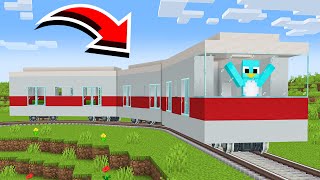 How to Build A Working TRAIN HOUSE in Minecraft