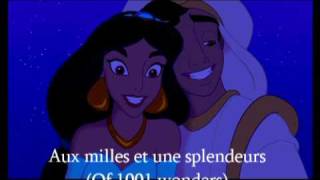 Aladdin - A Whole New World - French + Translation (Ce rÃªve bleu) 02 ...