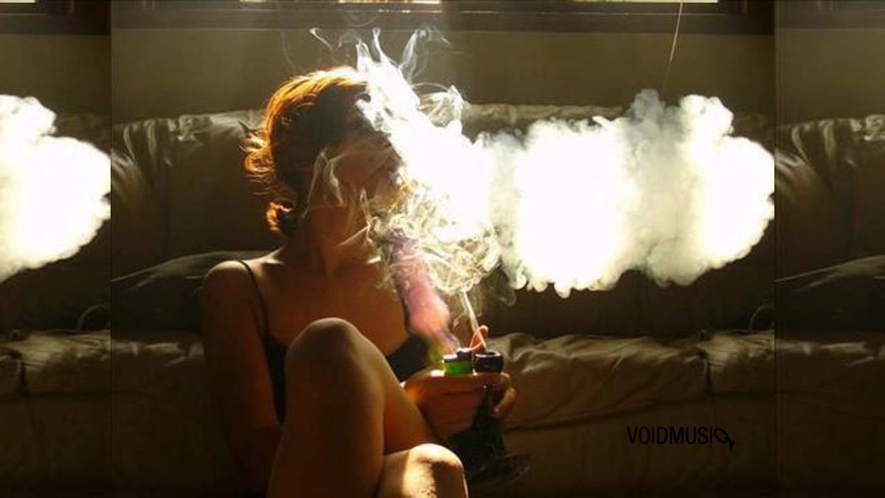 Fail blow smoking with girl fan photo