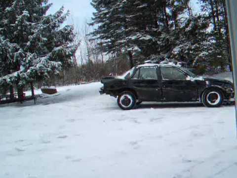 car with snow plow redneck snowplow chevy corsica
