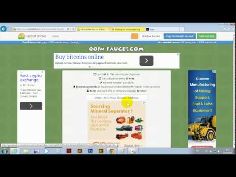 แนะนำเว็บรวบรวมแจกบิทคอยน์ฟรี land of bitcoin