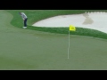 Ryo Ishikawa drops in a 33-foot putt for birdie at Honda