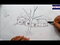 How to draw a beautiful Landscape | Step by Step for new student Super Art | Drawing tutorial