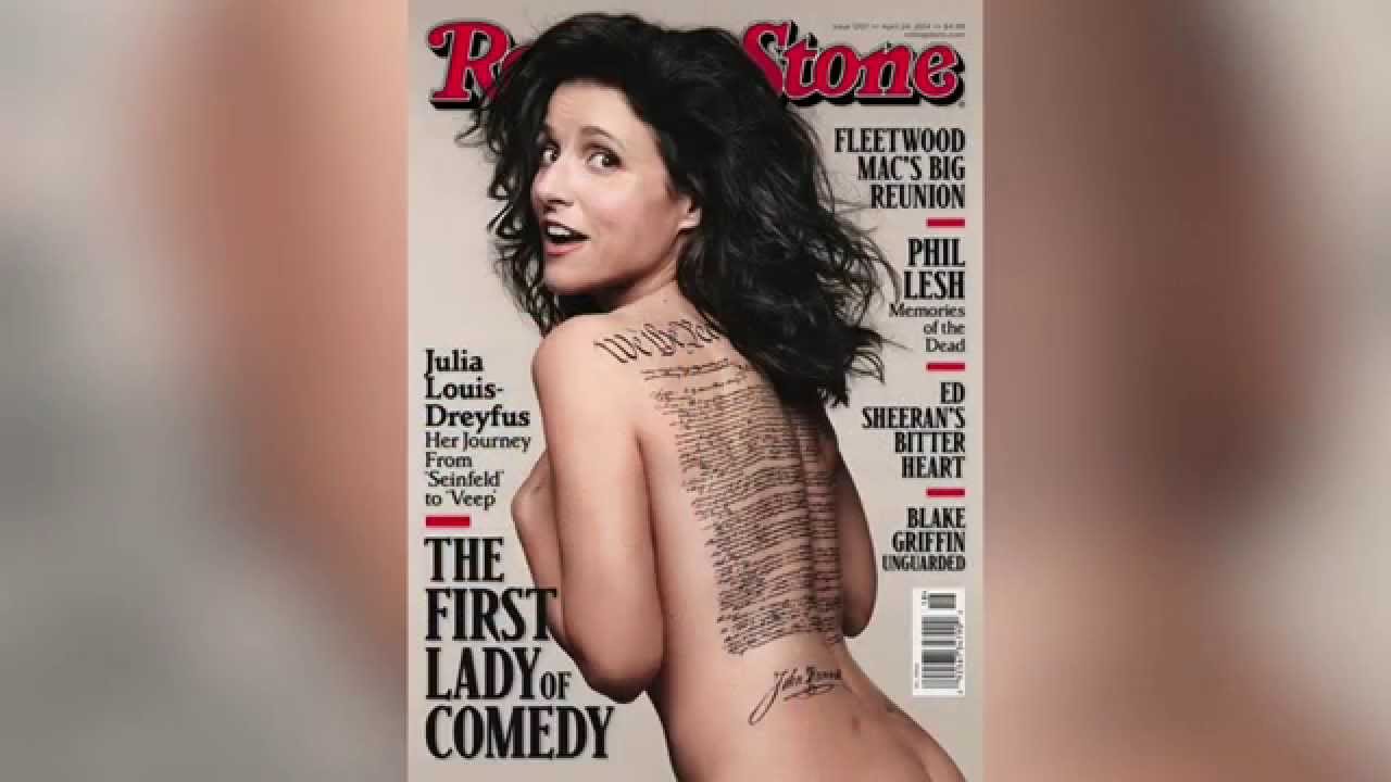 Julia Louis-Dreyfus naked on the cover of Rolling Stone 