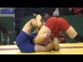 Hot 74kg Chinese Wrestling Match — Red bulge Vs. Blue bulge