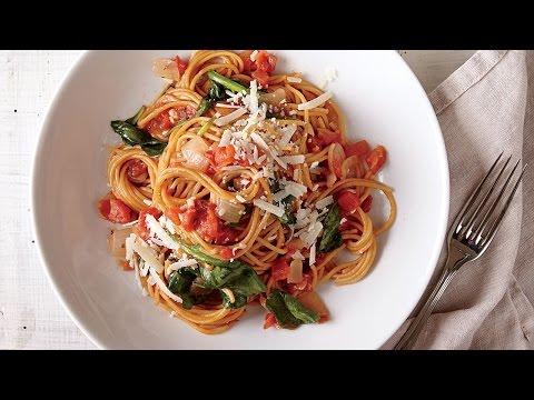 Video Light Pasta Recipes With Spinach