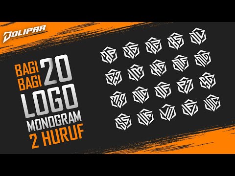BAGI - BAGI 20 LOGO MONOGRAM 2 HURUF | PART 04 | FREE LOGO | PIXELLAB