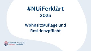 11.02.2025 Wohnsitzauflage & Residenzpflicht