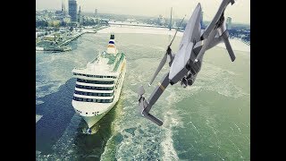 We Raced Cruise Ship With A Drone Rigas Winter Vibe