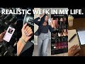 realistic week in my life ☁️ : job interview, busy college girl, PR packages, cooking + more