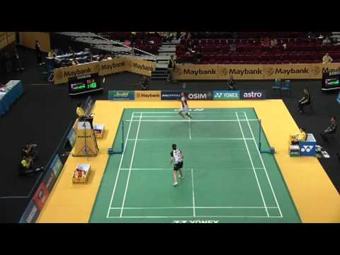 2012 Malaysia Open SS WS R32 Wang SX CHN vs Li CAN Game 2