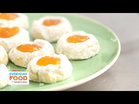 VIDEO : citrus thumbprint cookies - everyday food with sarah carey - the tangy zest and juice from a bright and citrusy lemon creates this vibrant holidaythe tangy zest and juice from a bright and citrusy lemon creates this vibrant holida ...
