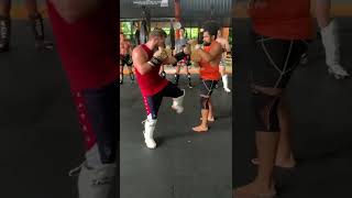 Rafael Fiziev teaches counter combination in Kickboxing Class @ Tiger Muay Thai