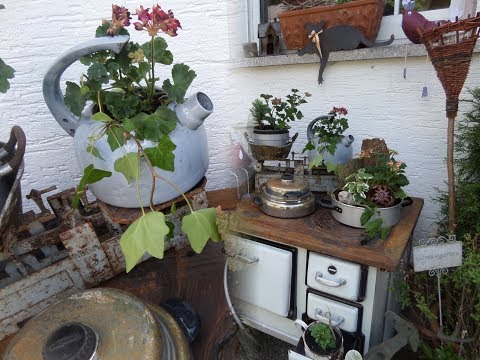 rost deko selber machen, diy: blumen-werkstatt, tolle shabby chic blumen-deko in einer edel, Design ideen