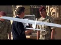 David Cameron takes control of bomb disposal robot at Camp Bastion in Afghanistan