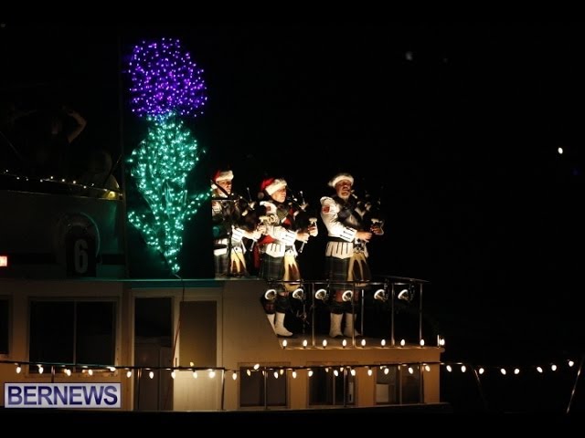 Caledonian Society In Bermuda Boat Parade, Dec 7 2013