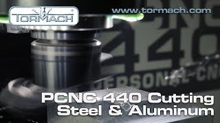 Tormach Pcnc 440 Cutting Demonstration Steel And Aluminum