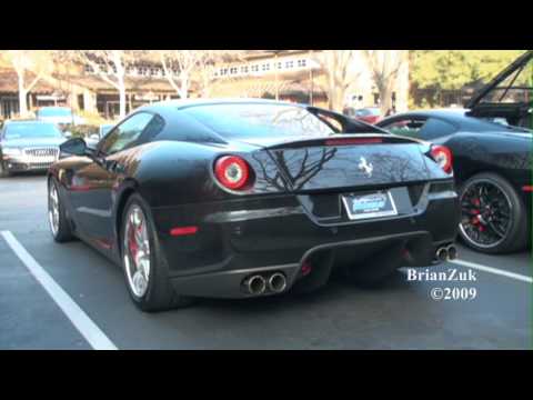 Brian records a stunning black Ferrari 599 GTB Fiorano with aftermarket 