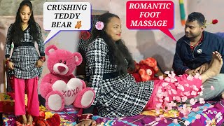 Teddy Bear Trampling Challenge Crushing Teddy Bear With Foot Mage