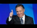 Discours de victoire de François Legault, chef de la CAQ