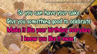 Katy Perry - Birthday Lower Key Karaoke Instrumental