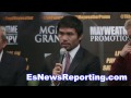 manny pacquiao on his meeting with floyd mayweather a-side b-side 60-40 - EsNews
