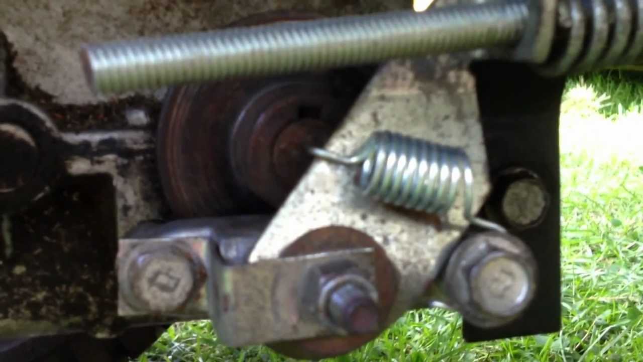 Craftsman Lawn Tractor Brake Assembly and Adjustment - YouTube