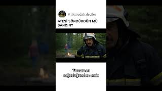 Kamp Ateşine Su Döküp Gidenler... Farkında Olmadan Ormanı Yaktınız