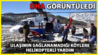 Depremzedeler Için Jandarma Helikopterleri Seferber Edildi Dha Yardımı Görüntüledi