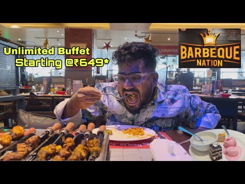 गेलो BARBEQUE NATION ला 649 /- मधे unlimited Non - veg Food खायला  || virar Branch ||