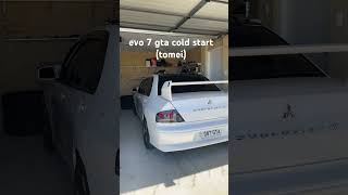Evo 7 Gta Cold Start Tomei Exhaust
