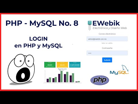 ▷ MySQL PHP desde cero 8 😈 ¿Cómo crear un 【 LOGIN 】 en PHP y MySQL? Manejo de SESIONES en PHP
