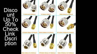 N Type To Sma Rpsma Male Female Connector Crimp For Rg58 Coax Extension Jumper Pigtail Cable L16 N T