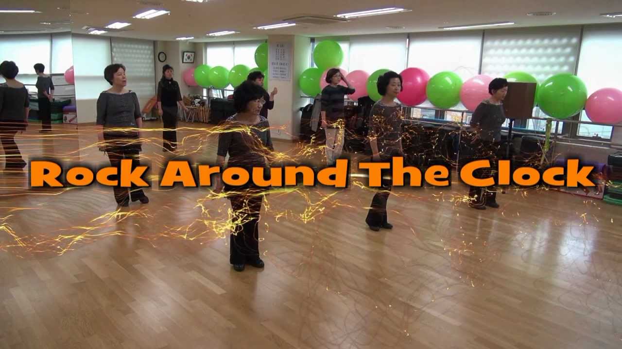 Rock Around The Clock Line Dance YouTube