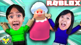 Scary Grandma Visits Ryan and Mommy! Let's Play Roblox Grandma Visits with Ryan'