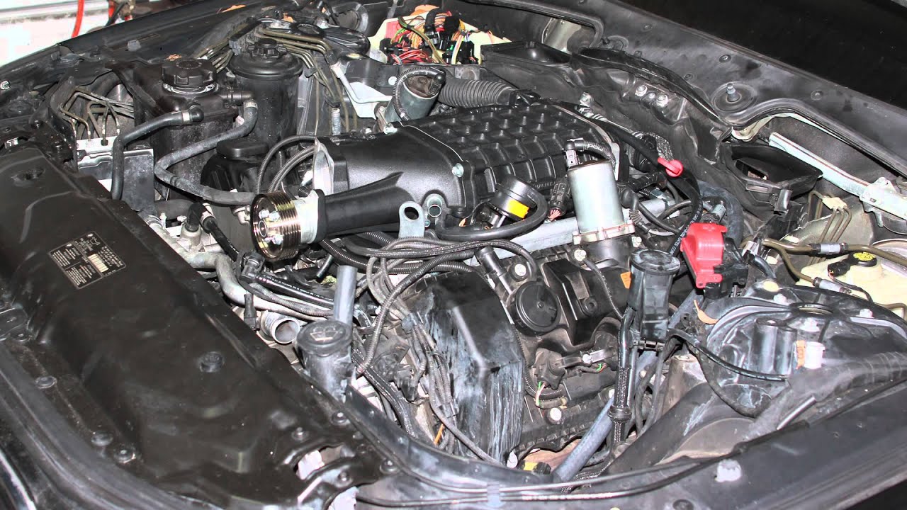 ESS Supercharger 545i installation timelapse YouTube