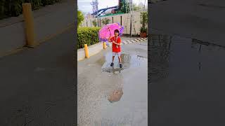 Pranya Enjoying Rain Cute Rain Dance Rain Rain Go Away