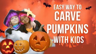 Quick & Easy Pumpkin Carving w/ Kids| 3 Easy Sets| Safe & Fun|Activity Author