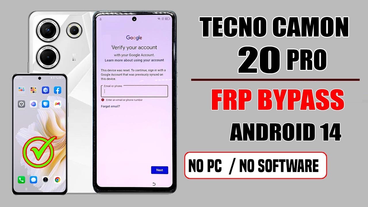 TECNO CAMON 20 PRO (ANDROID 14) FRP BYPASS || WITHOUT PC TECNO CAMON 20 PRO (ANDROID 14) FRP BYPASS || WITHOUT PC