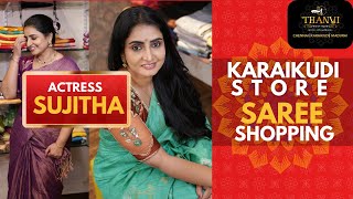 Pandian Stores Sujitha கரககட Saree Shopping