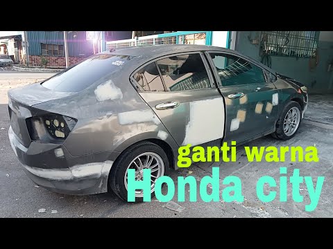 proses pengecatan ganti warna HONDA CITY@maspind