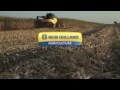 New Holland 980CR chopping corn head with Cornrower attachment