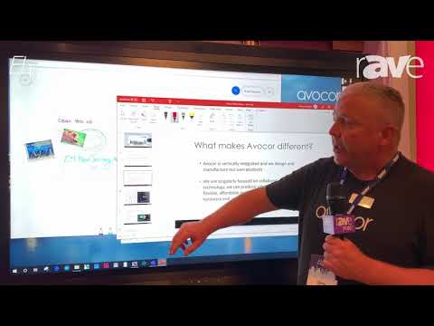 E4 Experience: Avocor Demos How the Windows Collaboration Display Works