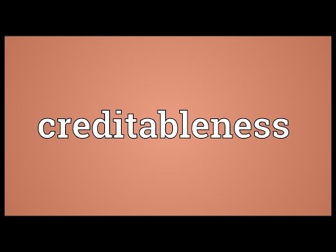 Header of creditableness