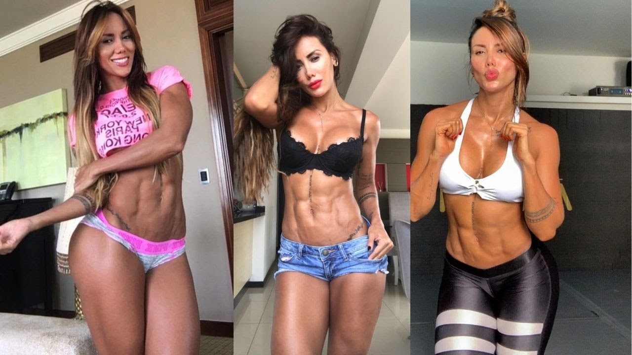 Ripped female abs