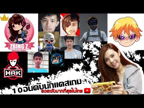 10อันดับนักเเคสเกมที่มียอดซับมากที่สุดในไทย