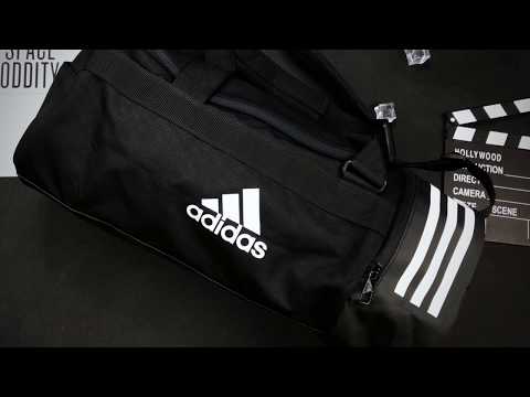 Review Túi Trống Thể Thao Adidas 3-STRIPES DUFFEL BAG CG1532 chính hãng | Ngăn đựng giày riêng