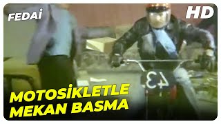Fedai - Osman, Motosikletle Mekana Dalıyor! | Tamer Yiğit Eski Türk Filmi