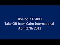 B737-800 Take Off at Cairo International Airport